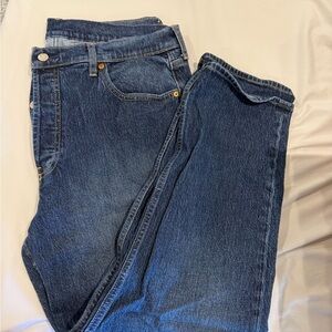 GAP Blue High Rise Straight Jeans